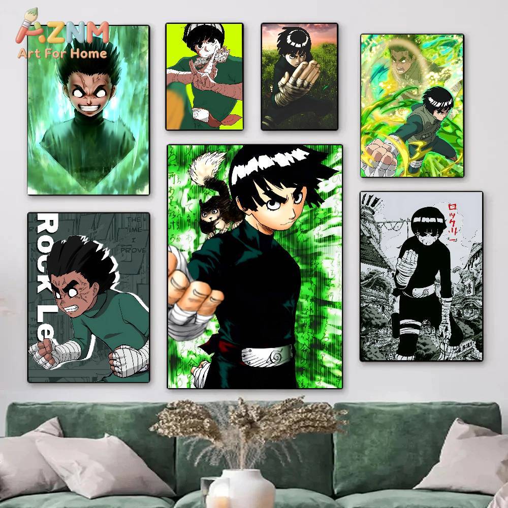 Anime Merchandise Posters - AZNM Naruto Rock Lee The Taijutsu