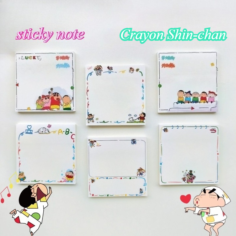 Anime Cosplay Merchandise - Crayon Shin-chan cartoon cute sticky notes