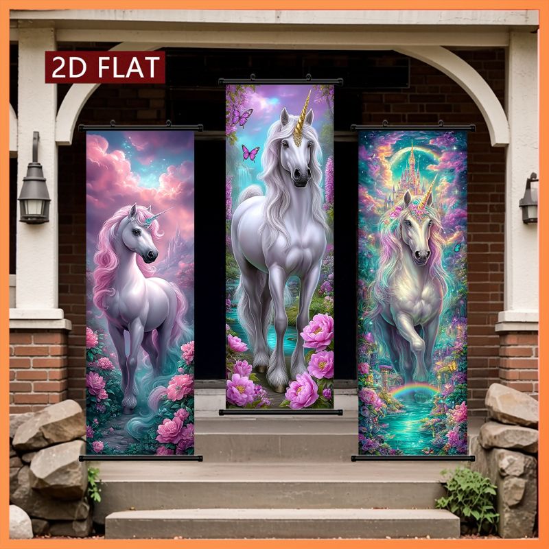 VIKAMA Enchanted Unicorn Wall  - Wall Scroll Tapestry recension och pris