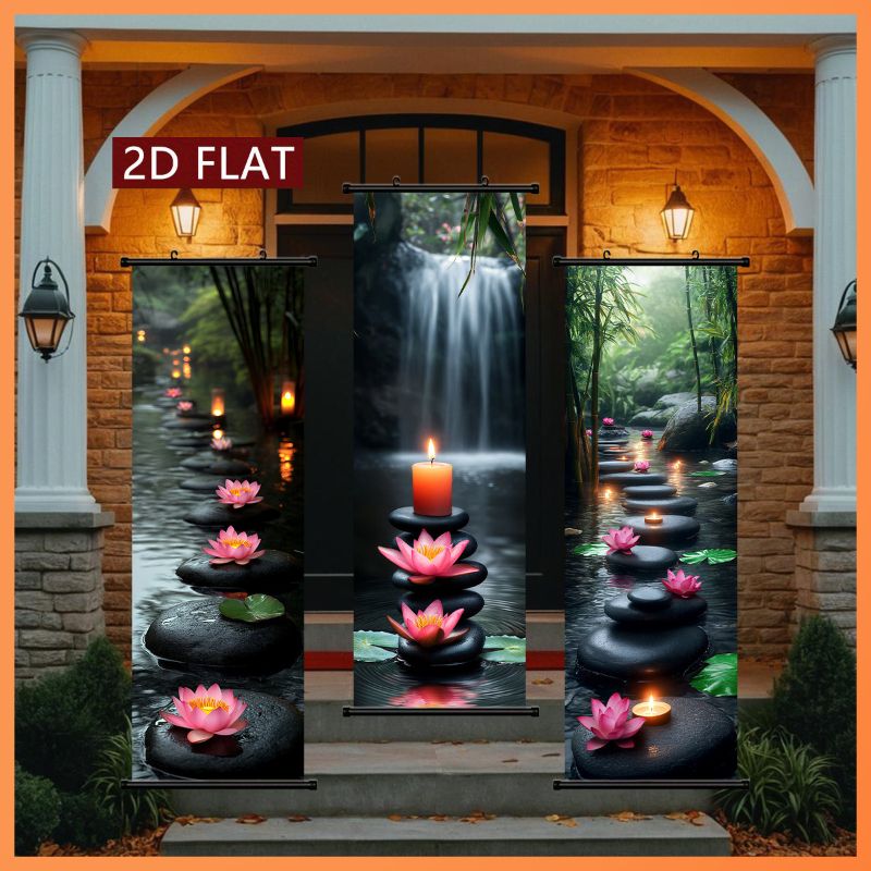 VIKAMA Tranquil Spa Lotus Wall - Wall Scroll Tapestry recension och pris