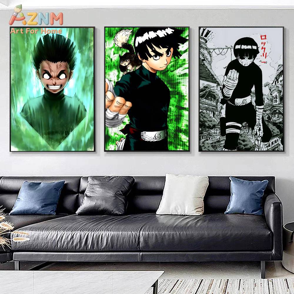 AZNM Naruto Rock Lee The Taiju - Anime Merchandise Posters recension och pris