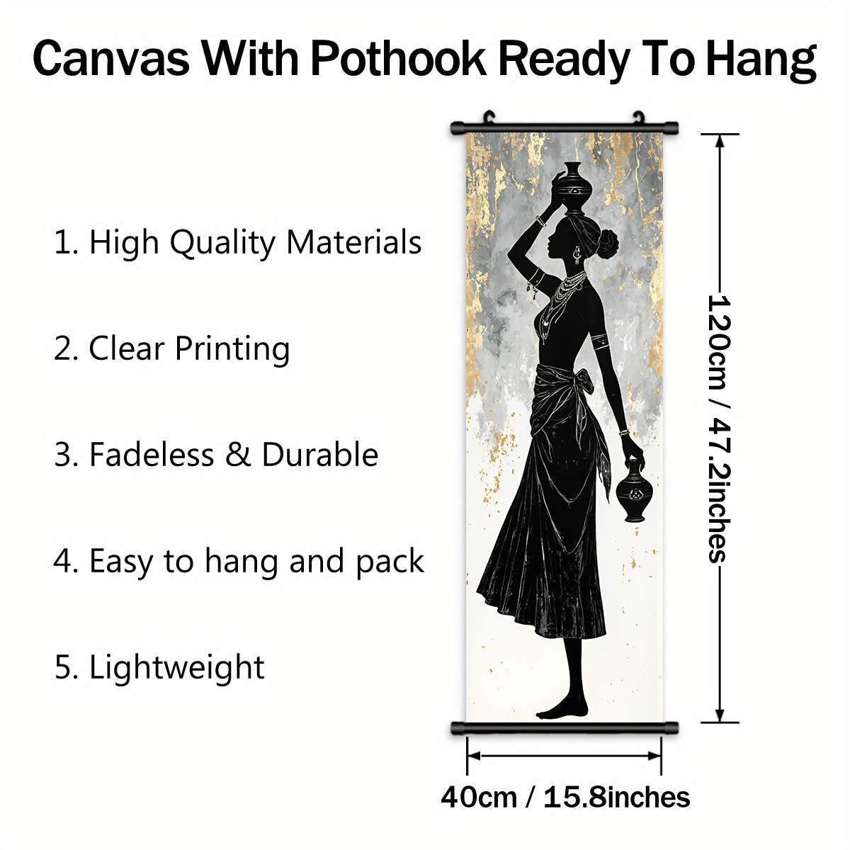 VIKAMA Light Luxury African Da - Wall Scroll Tapestry recension och pris