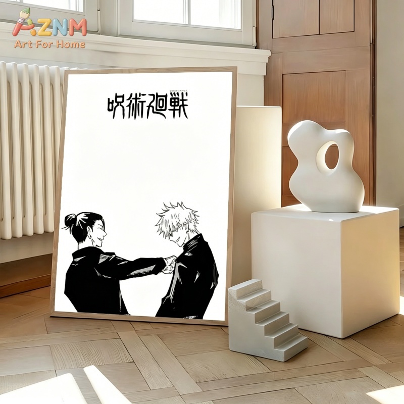 AZNM Jujutsu Kaisen Black Whit - Anime Merchandise Posters recension och pris