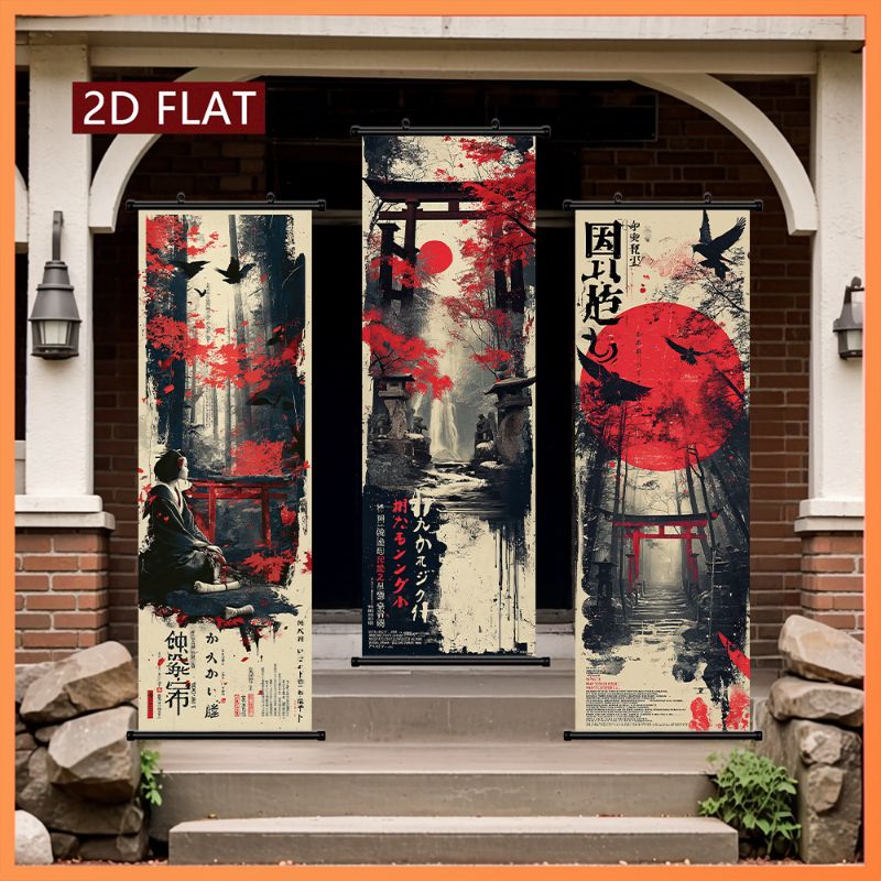 VIKAMA Shrine Raven Crimson Su - Wall Scroll Tapestry recension och pris