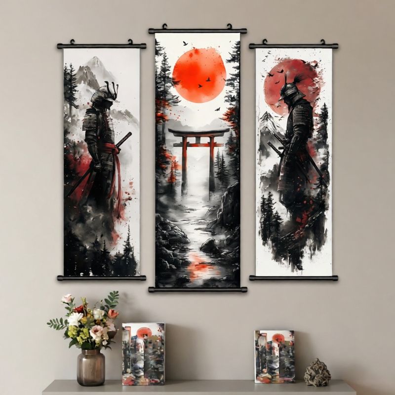 VIKAMA Bushi Warrior Shrine Ga - Wall Scroll Tapestry recension och pris