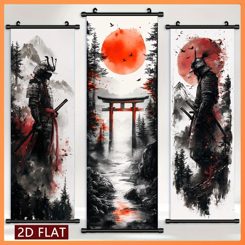 VIKAMA Bushi Warrior Shrine Ga - Wall Scroll Tapestry recension och pris