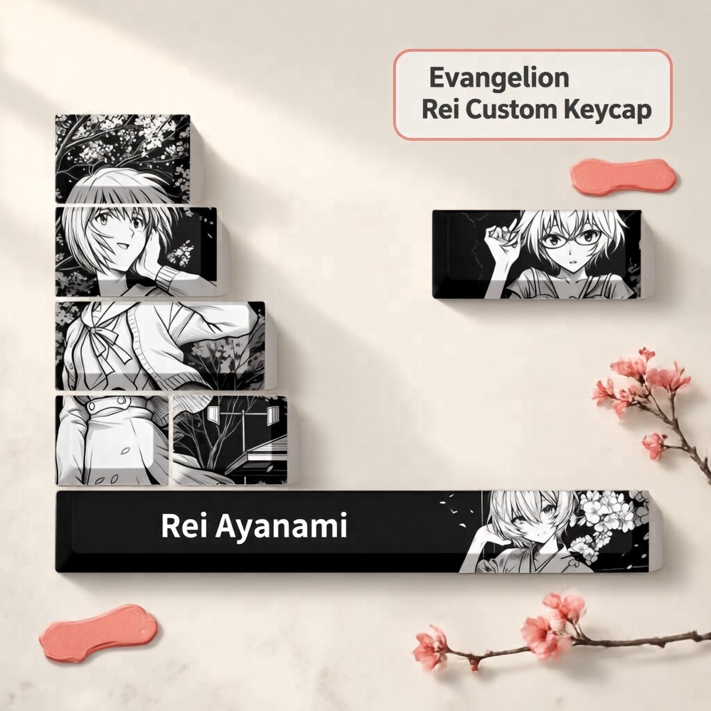7 Key/set Keycap Neon Genesis  - Evangelion Anime Merchandise recension och pris